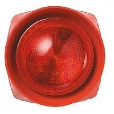 Red Body Sounder High Power with Red VAD - S3-S-VAD-HPR-R